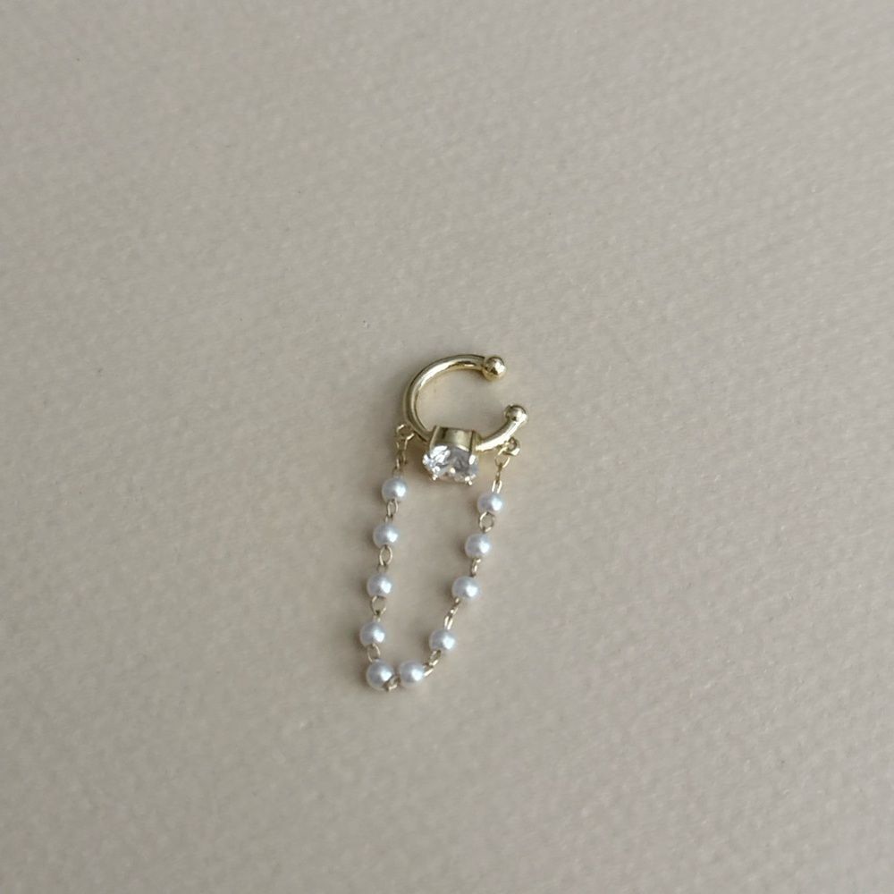 Pearl Chain Ear Cuff #2389 - Picture 5 of 6